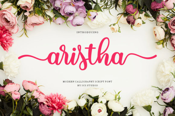 Aristha: A Romantic Calligraphy Font for Web Design