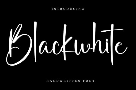 Blackwhite: A Handwritten Font for Elegant Editorial Design