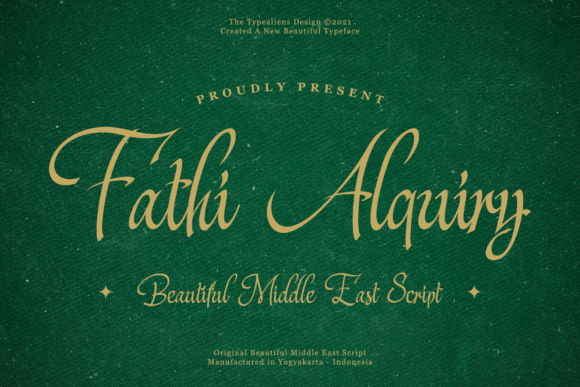 Bring Charm to Your Creations with Fathi Alquiry Font