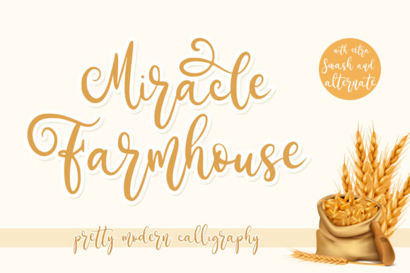 Charming and Elegant: Miracle Farmhouse Font