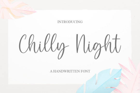 Chilly Night: A Delicate Font for Elegant Branding