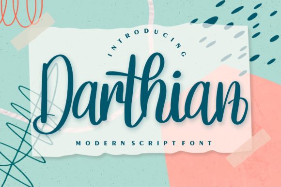 Darthian Font: A Modern Handwritten Script for Editorial Creativity