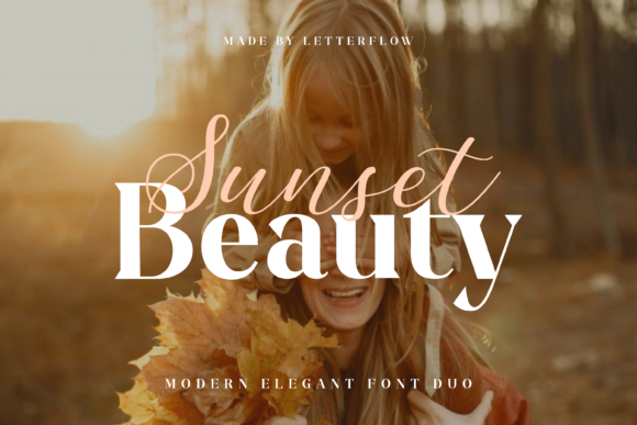 Designing with Sunset Beauty: A Perfect Duo Font for Branding