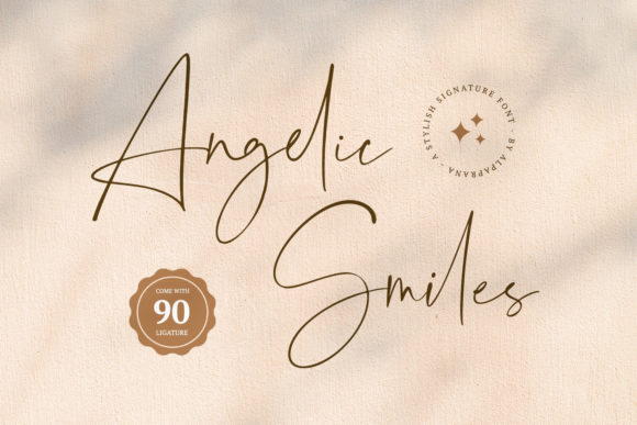 Elevate Your Brand with Angelic Smiles Font