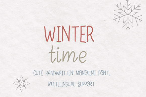Enhance Your Brand with Winter Time Font