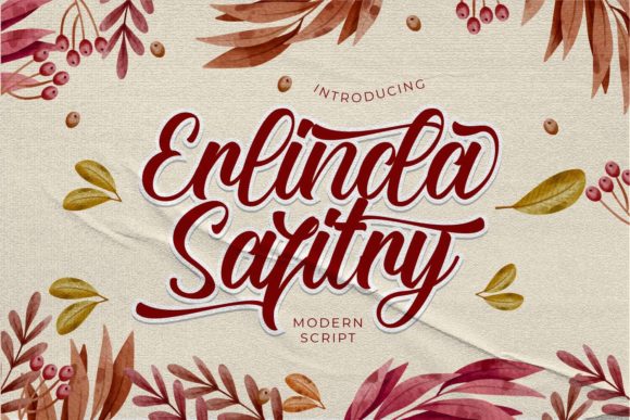 Erlinda Safitry: A Charming and Elegant Script Font