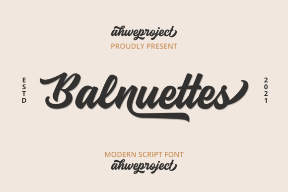 Explore Balnuettes: A Delicate Script Font for Elegant Designs