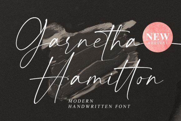 Garnetha Hamitton: A Handwritten Font for Elegant Publishing