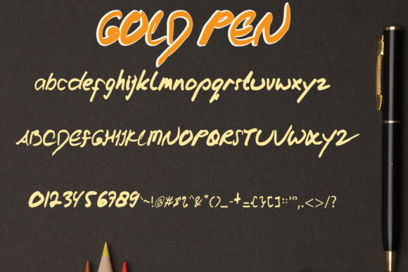 Gold Pen: A Script Font with Elegance and Charm