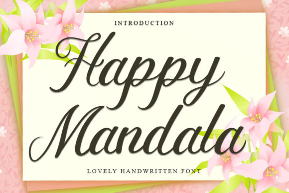Happy Mandala: A Font for Chic and Refined Editorial Design