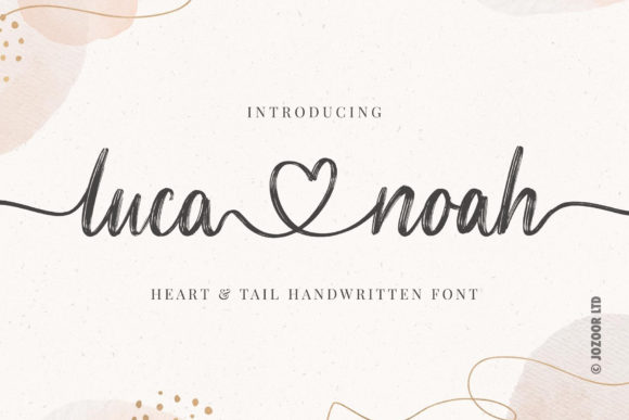 Luca Noah: A Luxurious Calligraphy Font for Elegant Branding