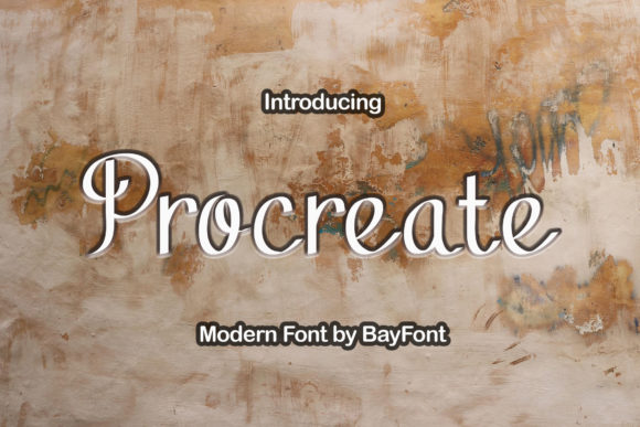 Procreate: A Charming Script Font for Creative Web Design