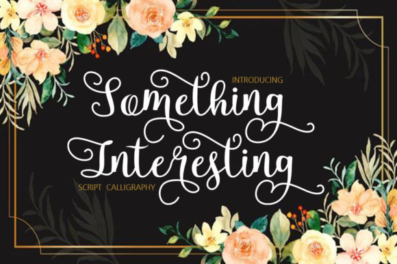 Something Interesting: A Bold and Charming Handwritten Font