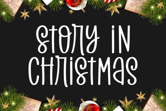 Story in Christmas: A Charming Handwritten Font for Editorial Design