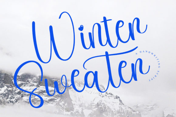 Winter Sweater: A Romantic Script Font for Web Design